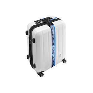 Matkalaukkuvyö ja vaaka matkalaukkuhihna TSA omalla painatuksella