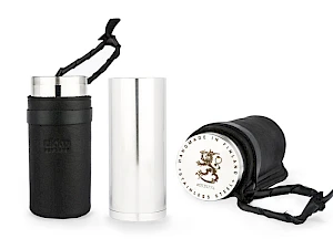 Ukkomuki/kuksa, nahkatupella Ukkomuki/kuksa, nahkatupella