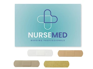 Laastarisetti kartonkipakkauksessa Laastarisetti kartonkipakkauksessa