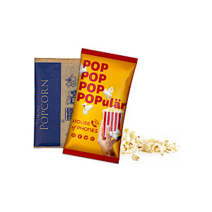 Popcornipussi omalla painatuksella Kustomoitu popcornipussi